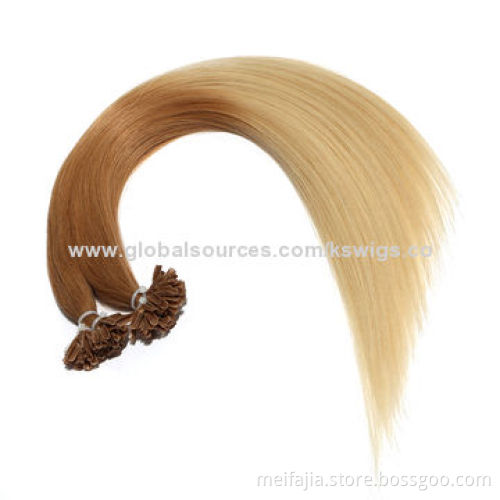 Nail Tip Hair Extension, 100% Natural Human Hair, No Chemical Process, Full Cuticle Aligned